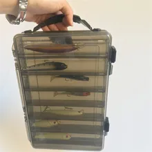 Коробка для рыболовной снасти наживка блесна Коробка Приманка чехол для хранения 10-14 Отсек рыболовный снасти сортировочная коробка для Pesca S536