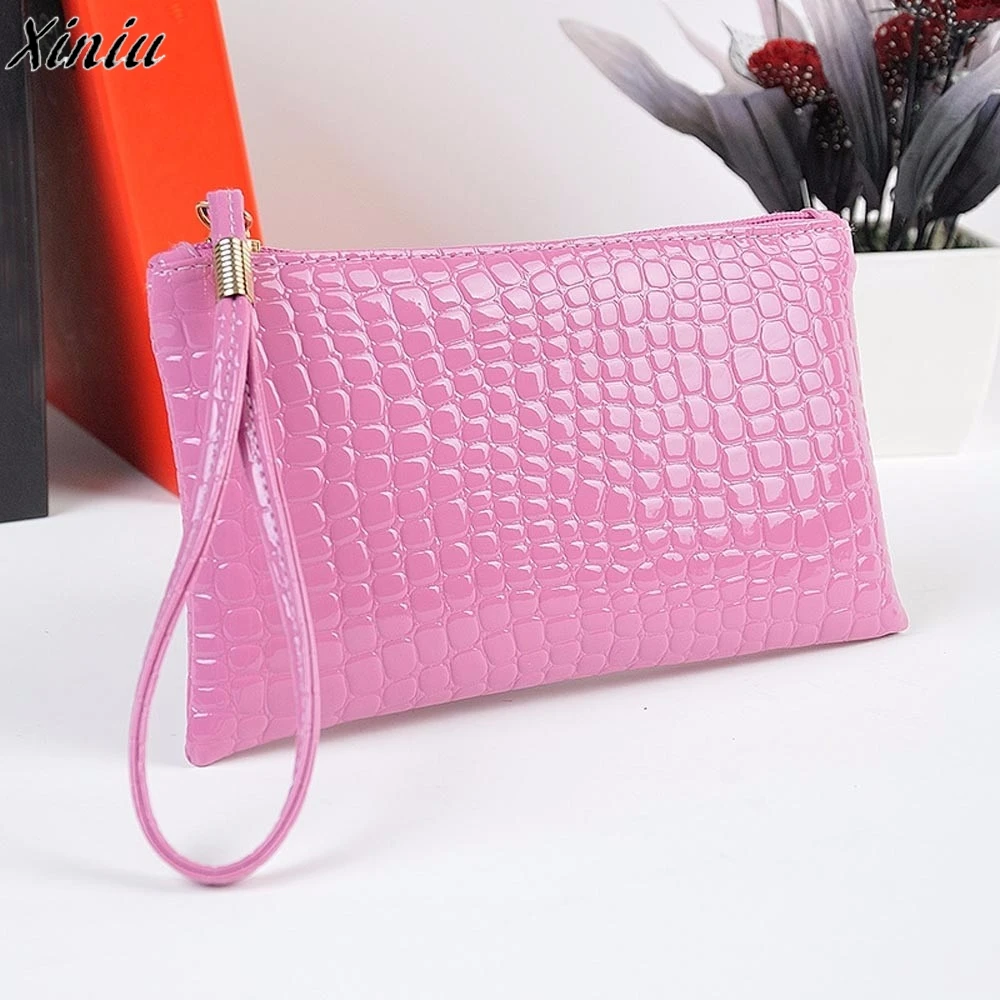 

Hot Sale Luxury Women's Handbags Purse Fashion Designer Crocodile Leather Wallet Casual Money Bag Clutch Phone Coin Card Holder