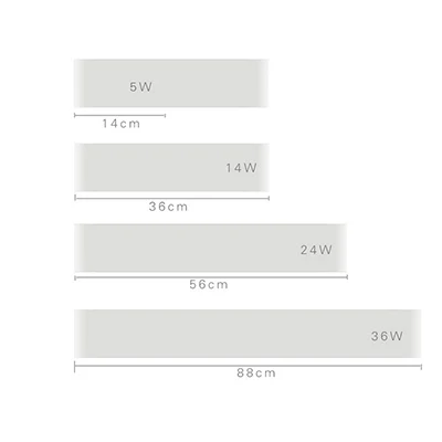 Современный светодиодный настенный светильник 5 Вт 14 Вт 24 Вт AC85-265V спальня ванная комната светодиодный настенный светильник для помещений столовая коридор светильник ing - Цвет абажура: Белый