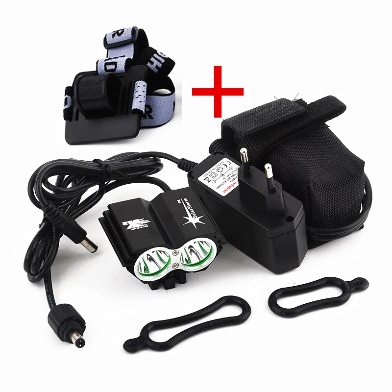 

5000LM XM-L U2 LED 4-Modes 18650 Bicycle Bike Head Light Lamp Torch Flashlight + 6400mAh Battery + Charger + Headband