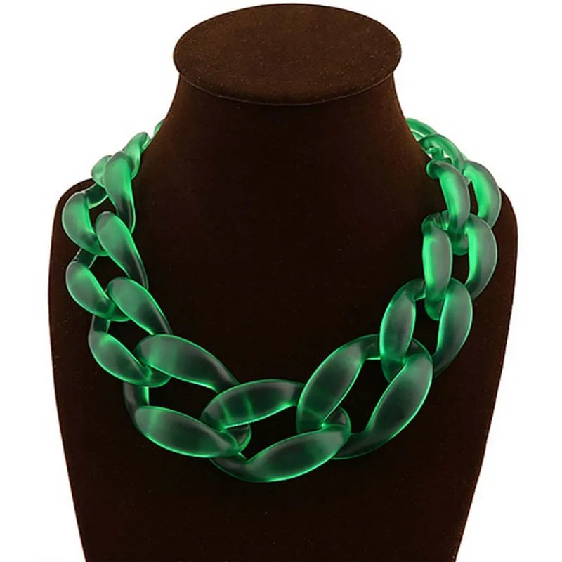 Miasol, уникальный дизайн, Большая пластиковая полимерная цепочка, ожерелье, колье и ожерелье, s для женщин, модное ювелирное изделие, ожерелье s
