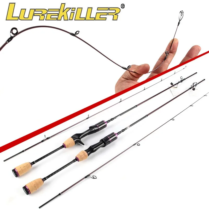 

Lurekiller trout fishing rod High Carbon Solid Tip Trout Rod 1.68m&1.80m ultra light Spinning and Casting Rod UL fishing rod