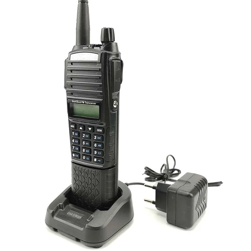 Портативная рация Baofeng UV 82 Plus 10 км двойная PTT 3800 мАч два диапазона портативный кв