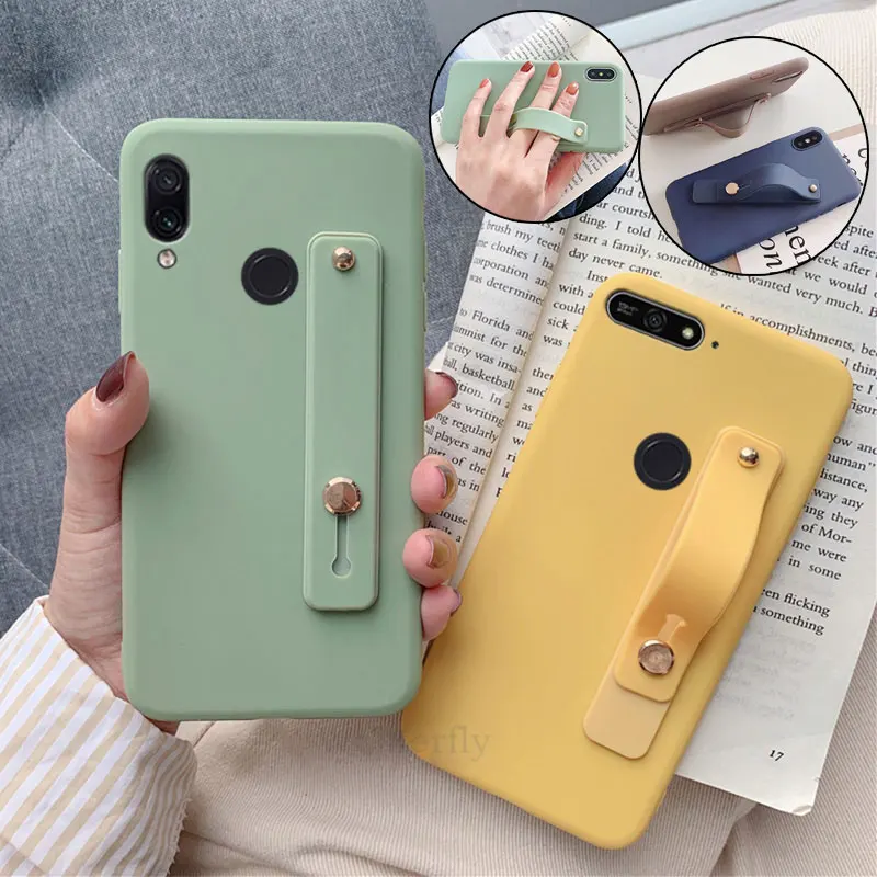 Силиконовый чехол с ручным ремешком для huawei nova 6se 5g 5i 5 3 3i P40 P30 Lite Honor 20 9X V30 Pro