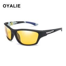 OYALIE желтые поляризованные солнцезащитные очки ночного видения, спортивные солнцезащитные очки для защиты глаз, очки для вождения, рыбалки, очки De Sol Masculino UV400