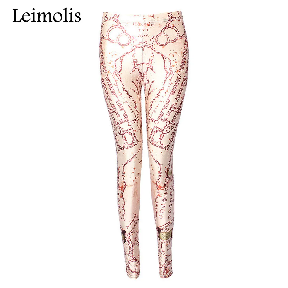 

2016 Tenths adventure time punk rock Harajuku black milk push up fitness sexy 3d print funny letter map women leggings sports