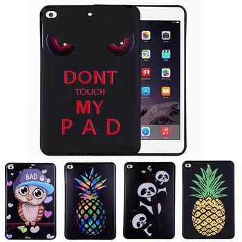 

Luxury Black Cute Animal Soft Silicone Back Cover Case For ipad 2 3 4 Pro 10.5 inch Ultra Slim Shell Case For ipad mini 1 2 3