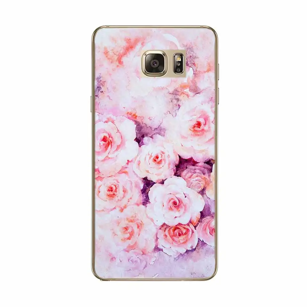 Чехол для SamSung Galaxy J1 J7 J5 2016 S3 S4 S5 мини S8 плюс S6 S7 края телефон чехол Цветы рисунком