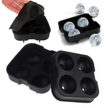 WALFOS ซิลิโคนเกรดอาหาร Ice Cube ถาด Ice ball Maker ปาร์ตี้บาร์เครื่องมือรอบซิลิโคน Ice Ball แม่พิมพ์สำหรับวิสกี้ค...(China)