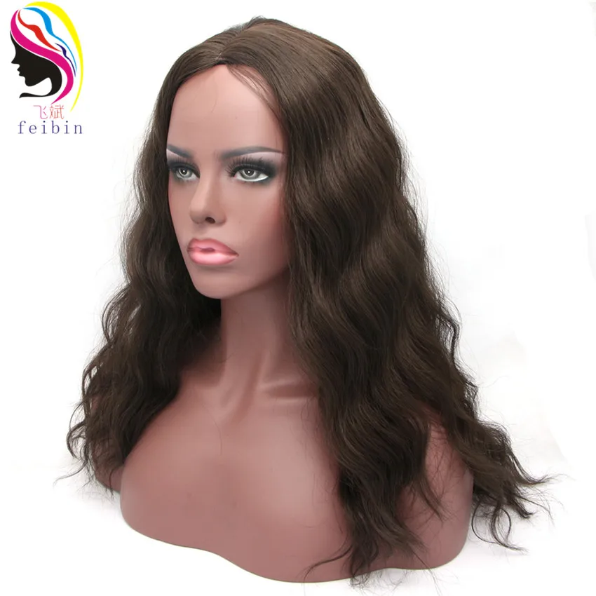 Feibin синтетические парики для черных женщин кудрявый парик блонд черный высокая температура Feiber волосы 22 дюймов 55 см - Цвет: #4