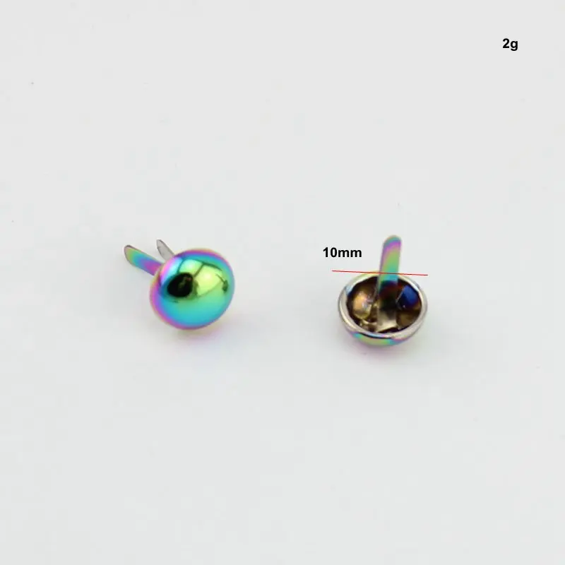 10mm redondo picos moda rebites parafuso prisioneiro