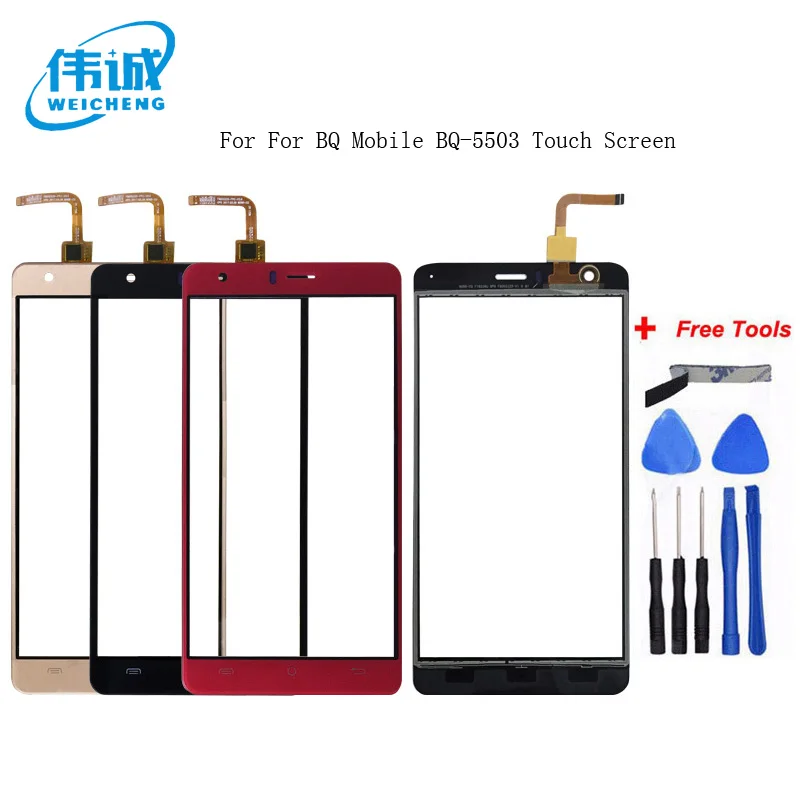 

WEICHENG For BQ Mobile BQ-5503 BQS 5503 Nice 2 Touch Screen Lens Sensor 5.5Inch Touch Panel Replacement +Tools bqs 5503 nice2