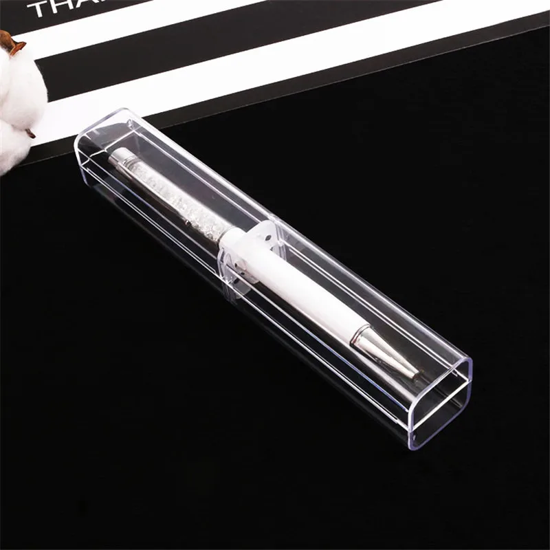 800pcs Retail box Pen boxes Plastic Transparent case gift box Pen holder For promotional crystal