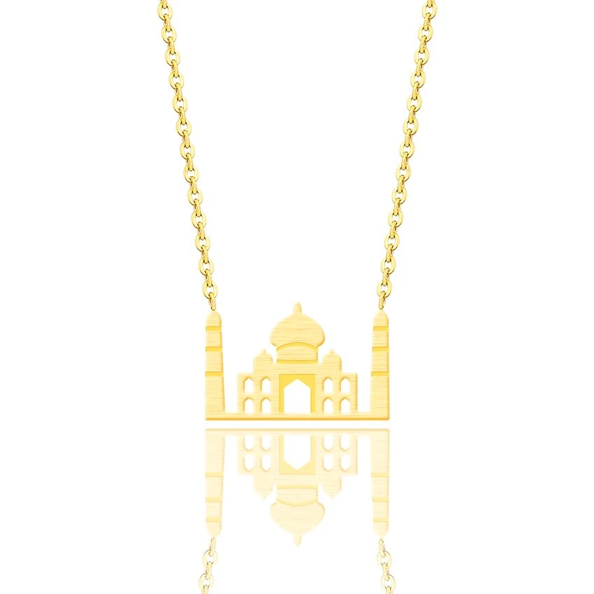 

ACEBFEET 2018 Fashion Cartoon Necklace Lovely Long Chain Castle Necklaces Pendants Women Statement Jewelry Kids Women Daily Gift