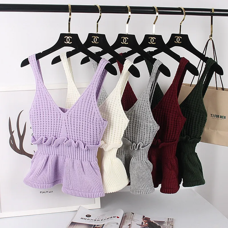 

Fashion Women Sexy Knit Crop Tops Blouses 2019 Summer Korean Elegant Blouse Women's Shirts Casual Ladies Vest Feminina Blusas