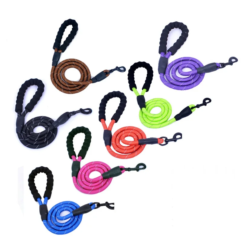 

Fast Shipping Dog Leash Reflective Large Dog Nylon Traction Rope Walk The Dog Leashes Hondenriem Correa Perro Pet Products
