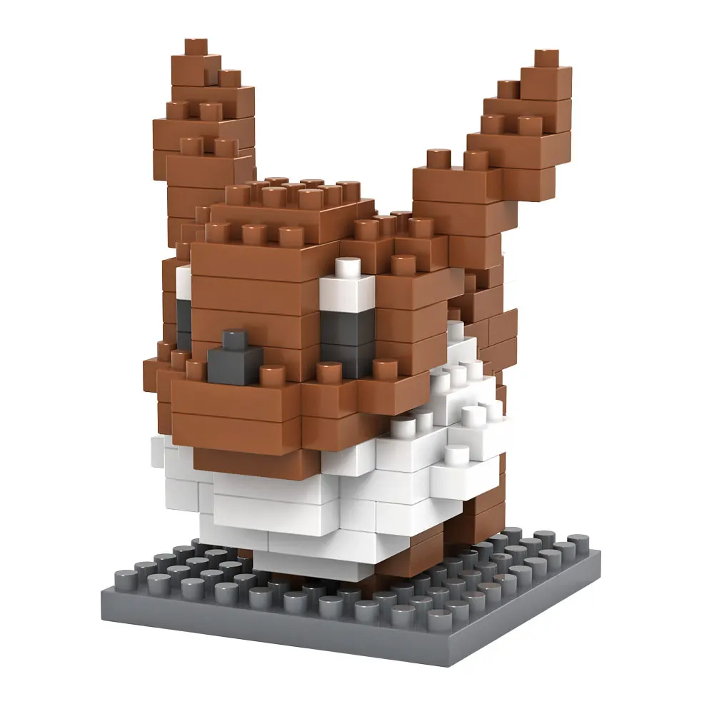 Марка LOZ nanoblocks мультфильм милый Алмаз строительные блоки monster Eevee действие