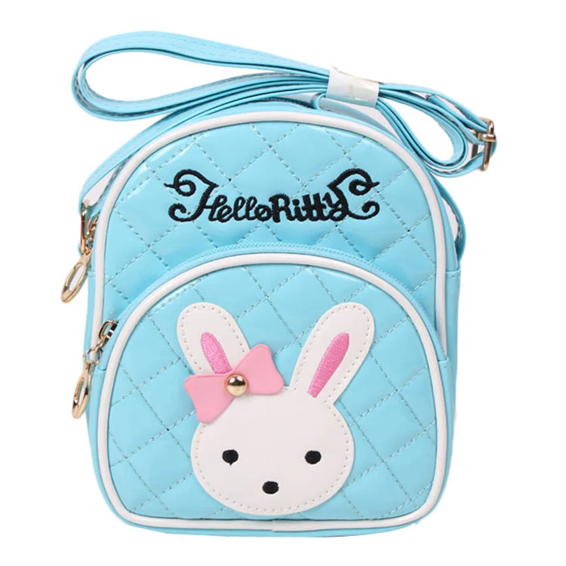 Heopono Funky милый кролик животных Дизайн стеганый кожаный Детский Школьный для детей
