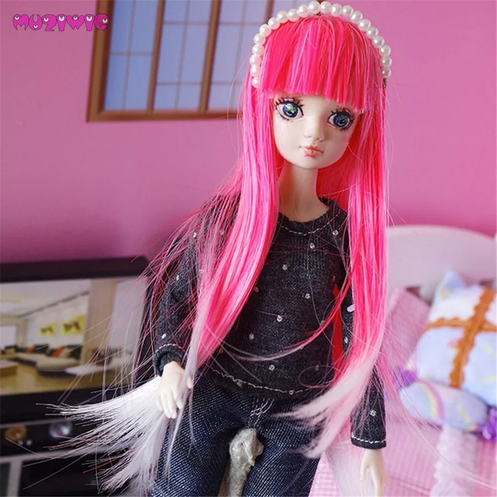 

Free Shipping Synthetic Fiber Straight Doll Hair Wigs for 1/8 Kurhn/Monster Doll