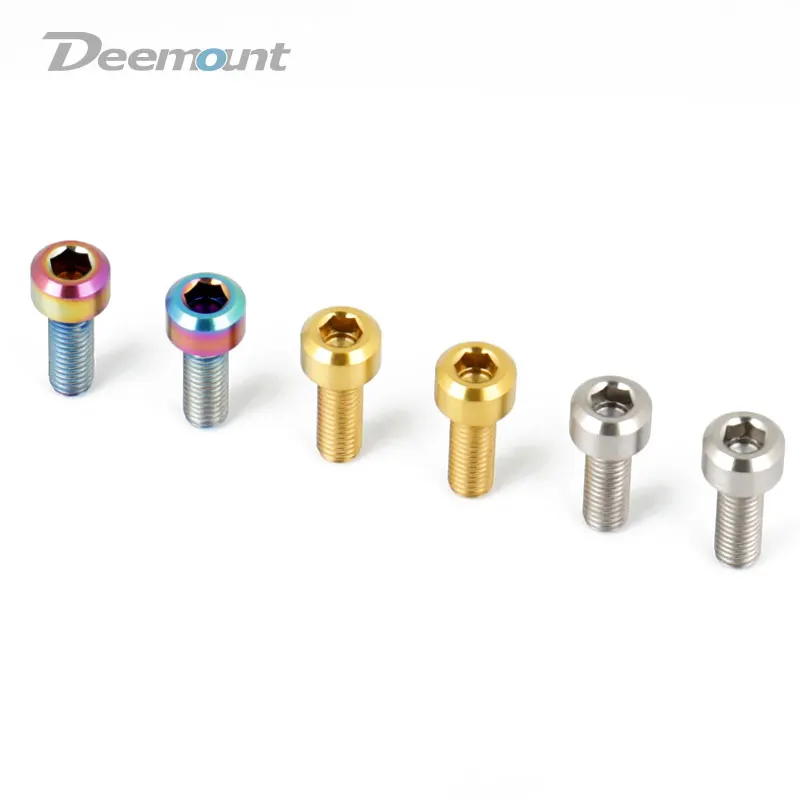 Deemount M5 * 14 مللي متر Derailleur شيفتر البراغي عرافة برئاسة الدراجة الجبلية MTB Ti TC4 مسامير 2 قطعة دراجة أجزاء الربط Deemount M5 * 14 مللي متر Derailleur شيفتر البراغي عرافة برئاسة الدراجة الجبلية MTB Ti TC4 مسامير 2 قطعة دراجة أجزاء الربط