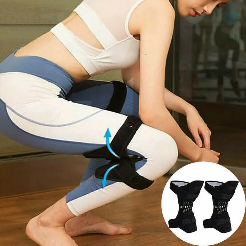 

1PC Unisex Power Lift Joint Support Knee Pads Powerful Rebound Spring Force Gift