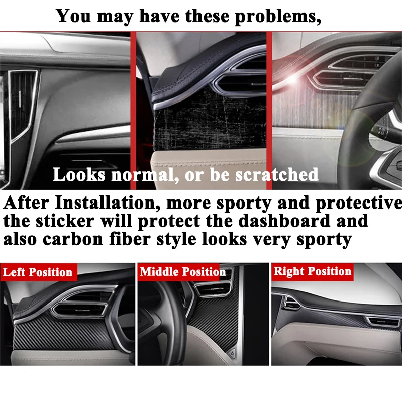 3pcs/set SEEYULE Carbon Fiber Car Dashboard Stickers Air Vent Decoration Protector Accessories Styling for Tesla Model S Model X 3pcs/set SEEYULE Carbon Fiber Car Dashboard Stickers Air Vent Decoration Protector Accessories Styling for Tesla Model S Model X