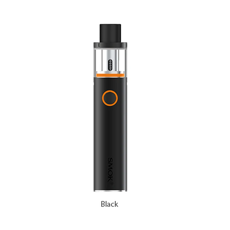 Smok Vape Pen 22 комплекта встроенный аккумулятор 1650 мАч с вейп-ручкой 22 резервуара Ом двухъядерный светодиодный индикатор электронная сигарета - Цвет: Black