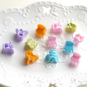 

Children's hair color is fresh jelly color hair accessories small hair grips Barrettes clamp claws hairpin headdress 24pcs/lot
