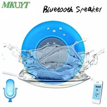 Free Shipping Mini Portable Subwoofer Shower Waterproof Wireless Bluetooth Speaker Car Handsfree Receive Call Music Suction