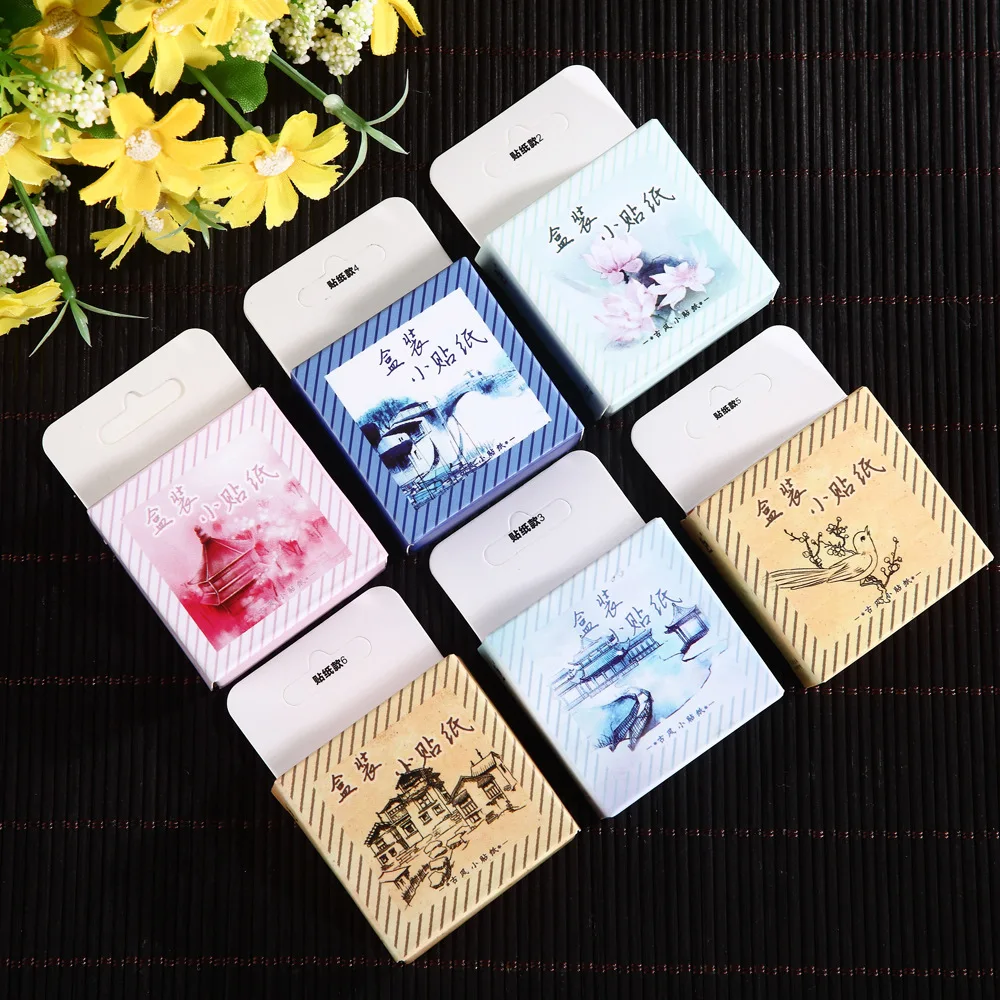 

Gufeng Box Sticker envelope Handbook decorative message decorative sticker Diary Notepad Sticker School Gift Stationery