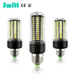 Switt LED E27 без мерцания светодиодные лампы Смарт IC AC220V 240 В мозоли 5736 SMD чип лампада светодиодный прожектор лампы для люстры