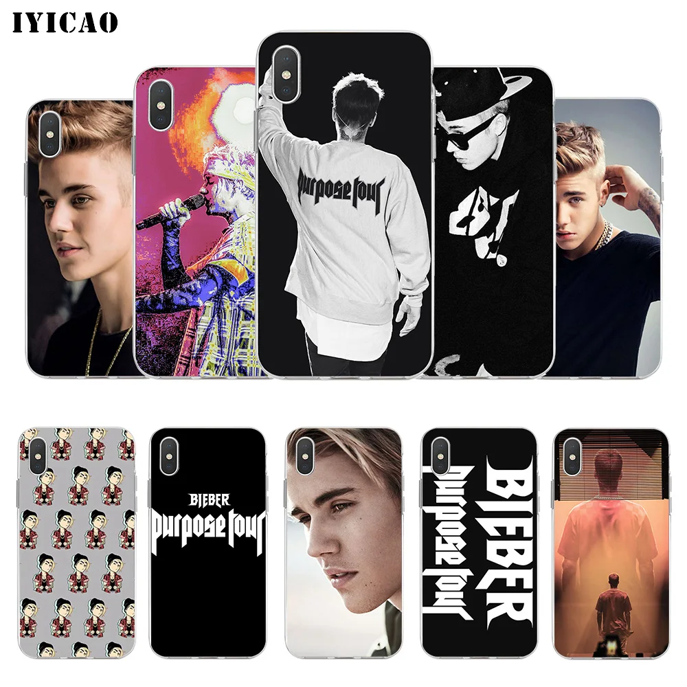 IYICAO Джастин Бибер Мягкий силиконовый чехол для телефона iPhone X XR XS MAX 6 6s 7 8 Plus 5 5S SE TPU