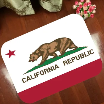 

Mats Anti Slip Floor Mat Fashion cartoon Flag of California bear Carpet Printed Pattern Carpet Rug for Bathroom Door Living Room