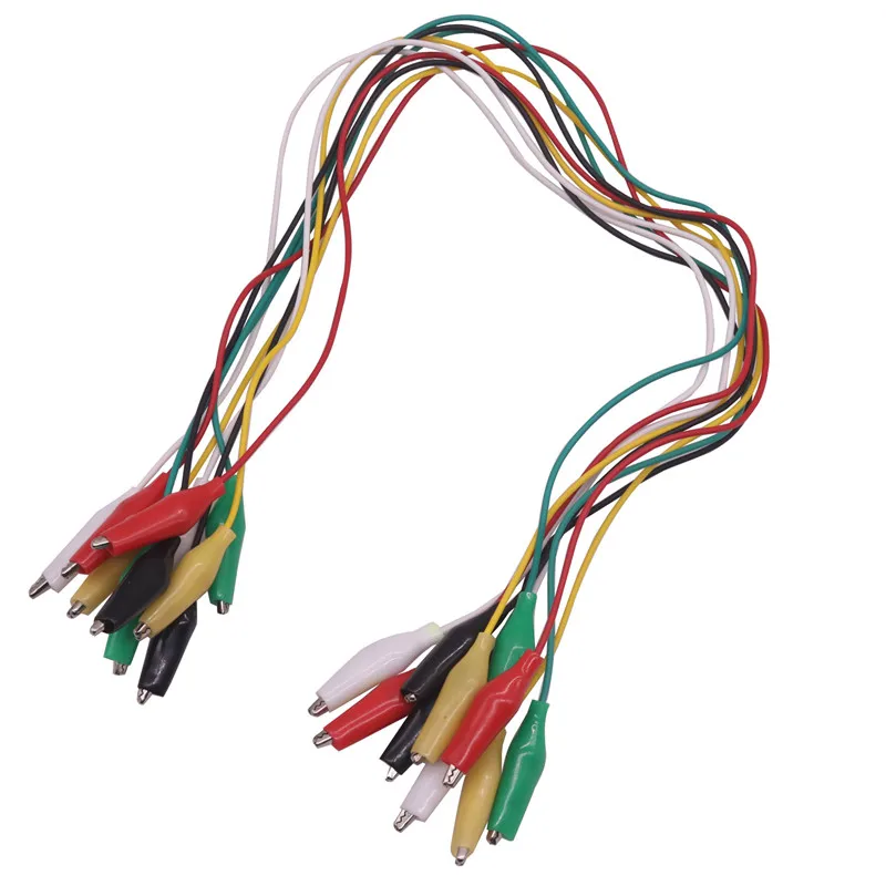 

BRAND NEW 10 PCS Alligator Clips Electrical DIY Test Leads Alligator Double-ended Crocodile Clips Roach Clip Test Jumper Wire