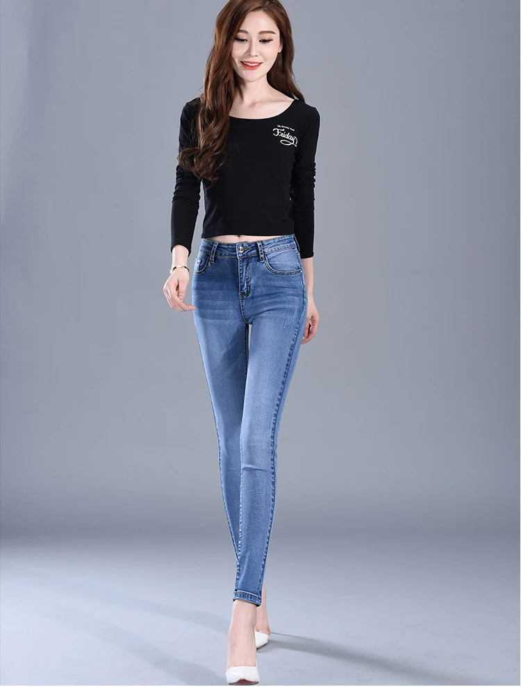 Горячая Распродажа, элегантные обтягивающие женские джинсы, джинсовые узкие брюки-карандаш, стильные потертые джинсы с высокой талией, женские брюки, брюки WICCON