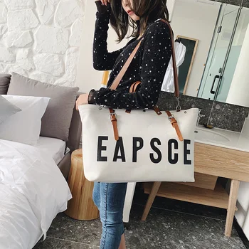 

Large Capacity Women Canvas Tote Bags Fashion Ladies Handbags Shoulder Bag Luxury Designer Crossbody Bag For Women Travel Bags