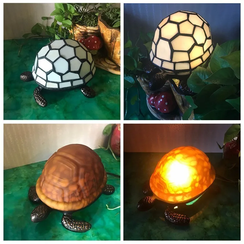 

Rechargeable 2 Color Bedroom Bookcase Night Light Home Decor Creative Gift Bedside Turtle Shaped Table Lamp Decorative Lights