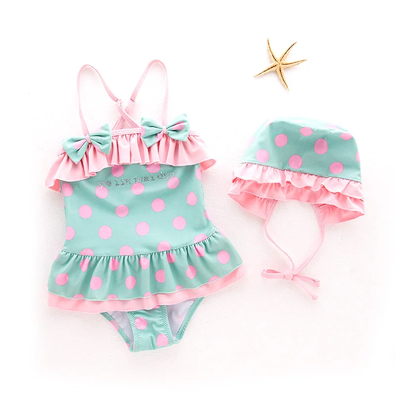 Летняя одежда для маленьких детей одежда для плавания детская одежда с маленькими ананасами для девочек костюм из трех предметов для купания и плавания для девочек