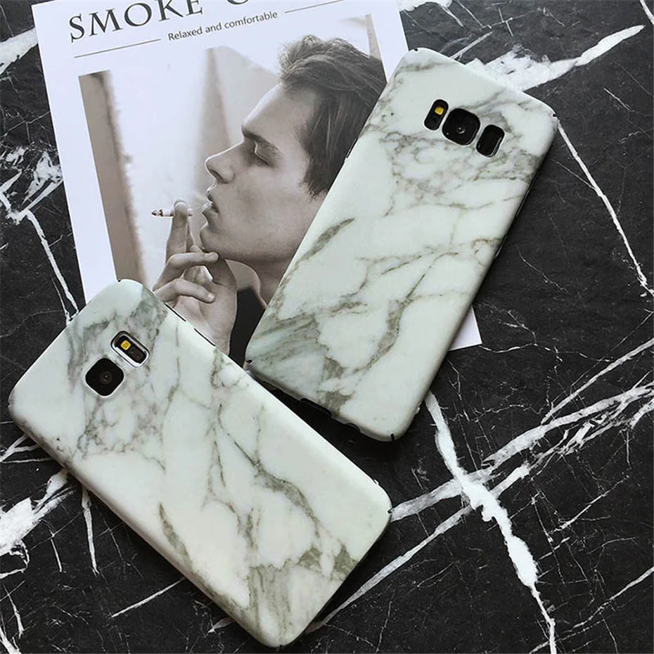 Phone Cases For Samsung Galaxy S7 S8 Edge Case Luxury Marble PC Protective Case For Samsung Galaxy S8 Plus S7 Note 8 Back Cover  (5)