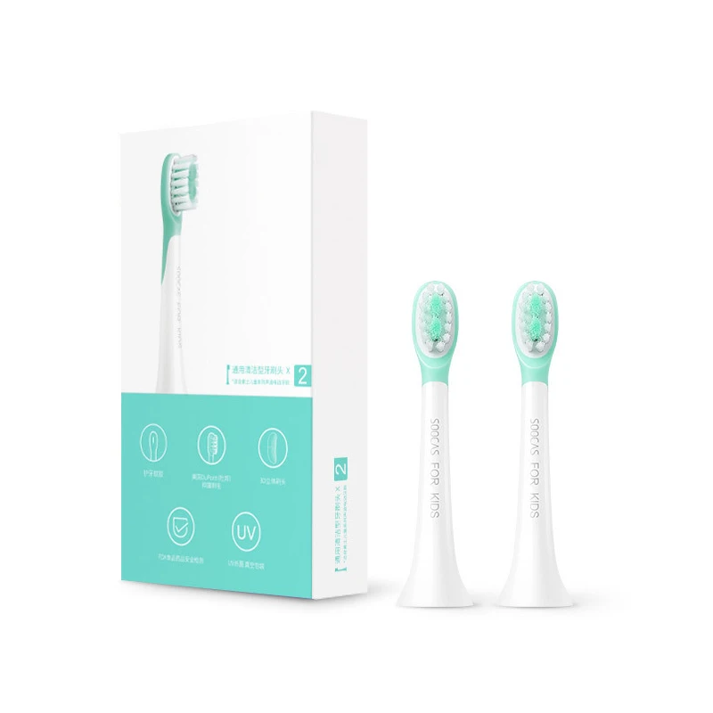 SOOCAS C1 replacement heads for children toothbrush soft sillicon gel FDA certificated head kids electric toothbrush nozzle oral - Цвет: children brush head