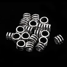 20 шт./компл., дредлоки, для увеличения объема, бусины для волос кольца для косичек застежки-Запонки волос бижутерия для декорирования LQ420-3