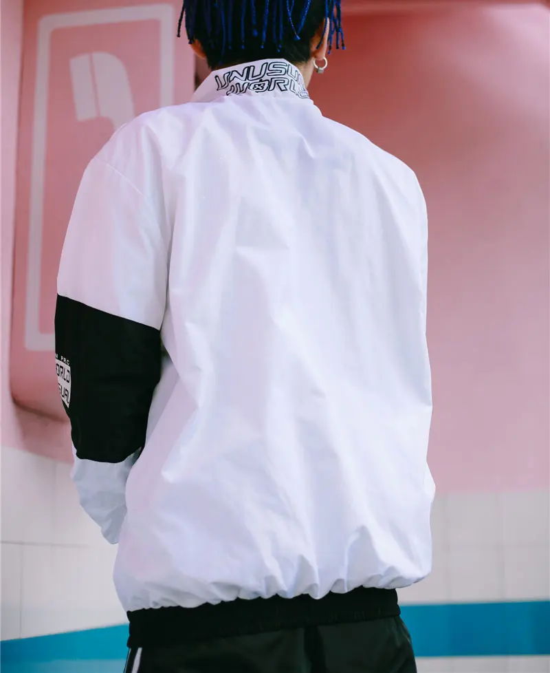 Color Block Patchwork Pullover Jackets 3