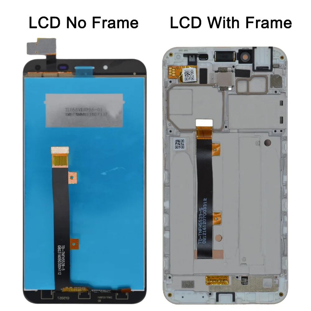 

oPesea 5.5'' For Asus Zenfone 3 Max ZC553KL LCD Display Panel Touch Screen Digitizer Glass Sensor Assembly With Frame