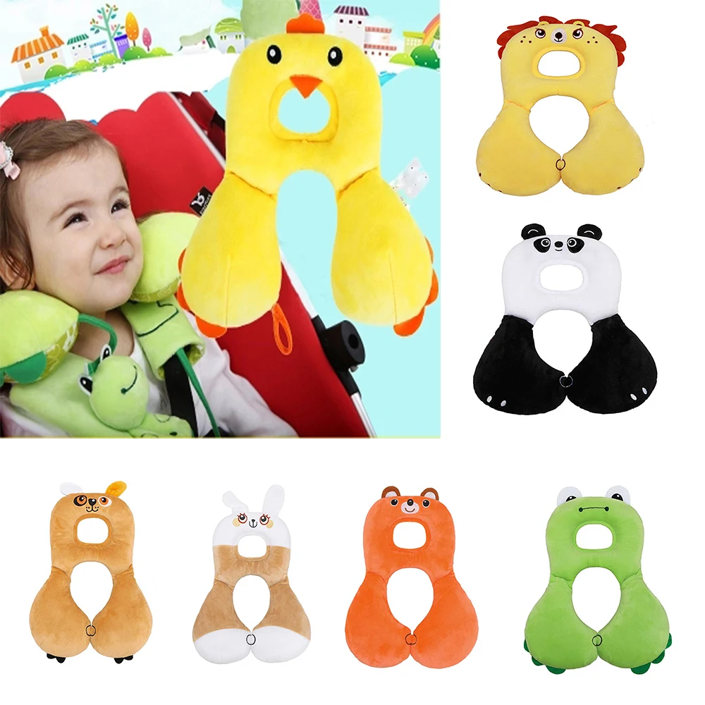 

Cute Animal U-Shape Baby Pillow Cotton Newborn Neck Head Protection Baby Sleep Positioning Pad Car Seat Cape Infant Decoration