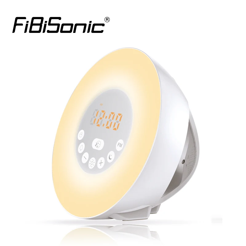Sunrise Alarm Clock,Wake Up Light with 6 Nature Sounds/FM Radio