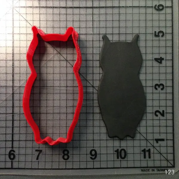 LARGE FONDANT COOKIE CUTTERS OWL CUTTER SET