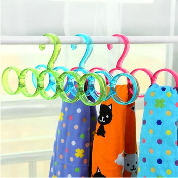 

[Free shipping] New Style Transparent Crystal Plastic scarf hanger,scarf organizer (10 pieces/ Lot)