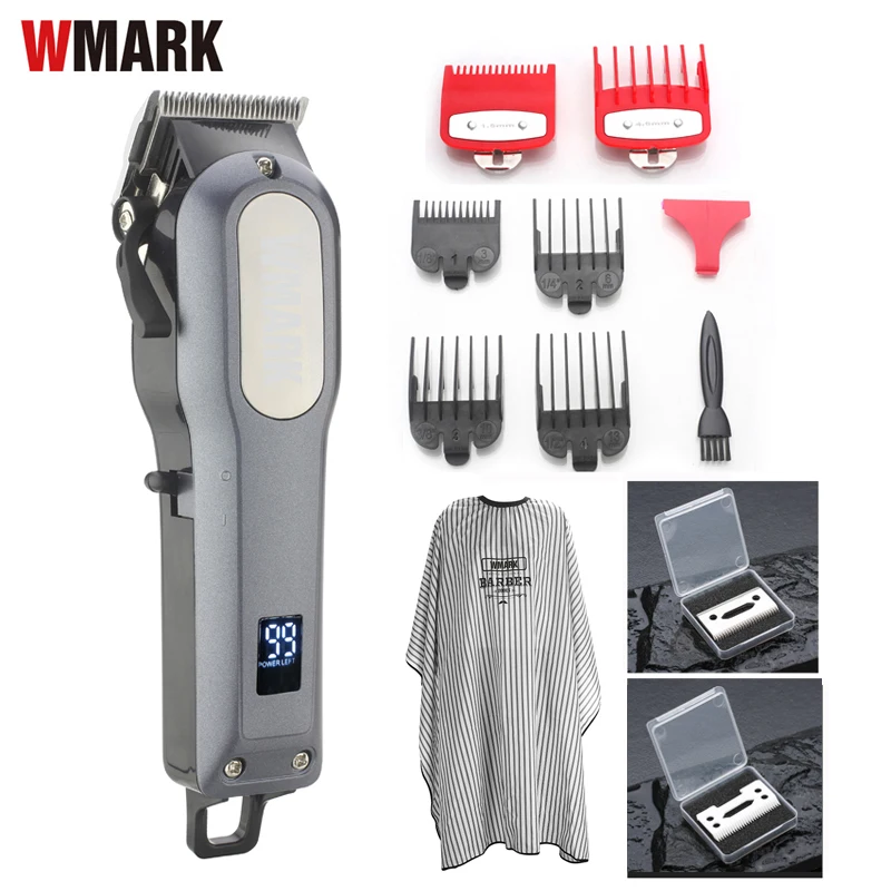WMARK cordless rechargeable Hair cutter Hair Trimmer 2000mAh Lithium