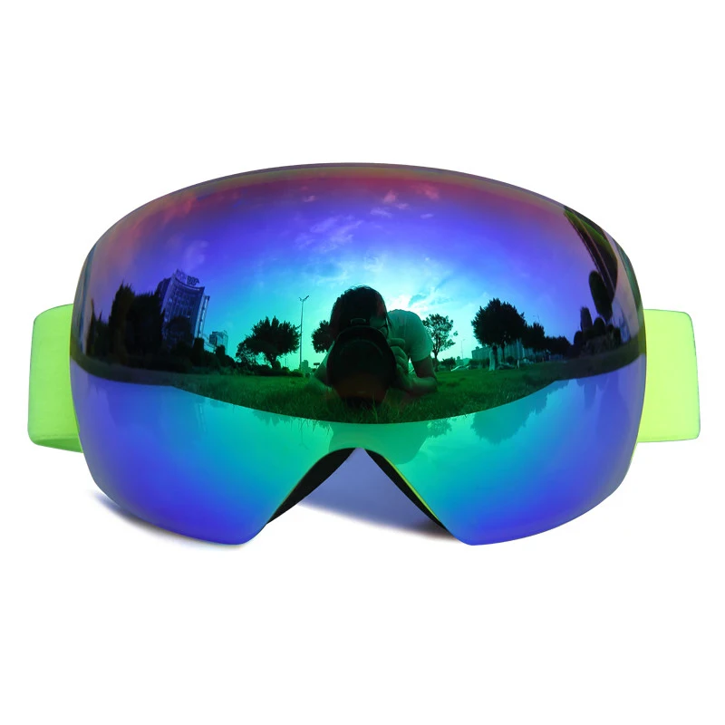 Защитные очки с оправой из ТПУ, лыжная маска, многоцветные двойные линзы из поликарбоната, очки для сноубординга, катания на коньках, сферические лыжные очки, лыжные очки EYTOCOR