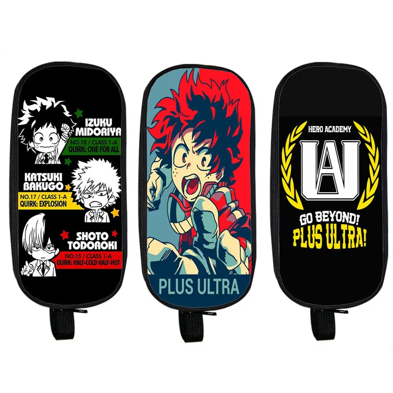 Аниме Boku no Hero Academy пенал косметичка мой герой Academy чехлы Сумки для детей izku Midoriya Bakugou Katsuki Студенческая сумка